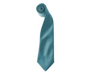 Premier Colours Mens Satin Clip Tie (Pack Of 2) (Teal) - RW6940