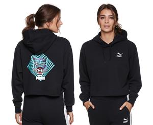 Puma Women's Claw Cropped Hoodie - Puma Black