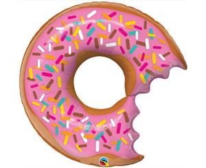 Qualatex 36 Inch Supershape Bite Donut Foil Balloon (Pink) - SG12642