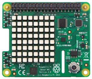 Raspberry Pi Sense HAT with Orientation Pressure Humidity & Temp Sensor