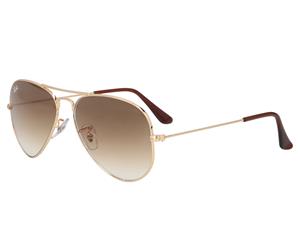 Ray-Ban Aviator RB3025 Sunglasses - Gold/Brown