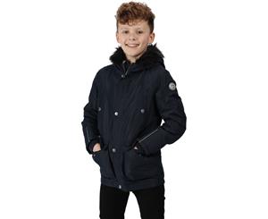 Regatta Boys Proktor Waterproof Breathable Parka Jacket - Navy