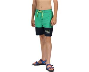 Regatta Boys Shaul II Polyester Quick Dry Swim Shorts - JellyBn/Navy