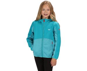 Regatta Boys & Girls Bracknell Hooded Softshell Jacket - Enamel/Enmel