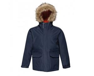 Regatta Kids Cadet Insulated Parka Jacket (Navy/Magma Orange) - PC3290