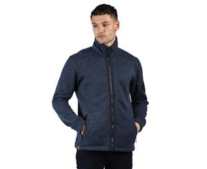 Regatta Mens Garret Polyester Full Zip Outdoor Fleece Jacket - Navy/Navy