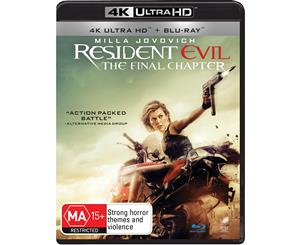 Resident Evil The Final Chapter 4K Ultra HD Blu-ray Digital Download UHD