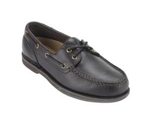 Rockport Mens Perth Leather Boat Shoes (Dark Brown) - FS5534