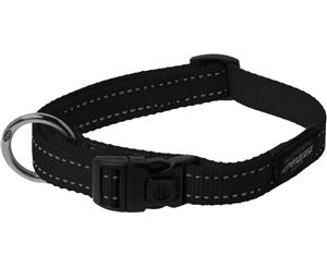 Rogz Utility Fanbelt Large Dog Collar Black