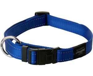 Rogz Utility Fanbelt Large Dog Collar Blue