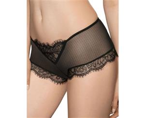 Roza Idrisa Black Spotted Lace Brief