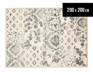 Rug Culture 290x200cm Oxford Traditional Rug - Cream/Ice Blue