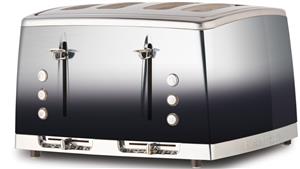 Russell Hobbs Lunar Ombre 4 Slice Toaster - Midnight Black