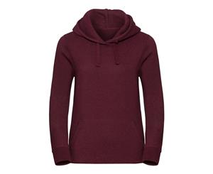 Russell Ladies Authentic Melange Hoodie (Burgundy Melange) - PC3637