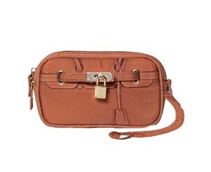 Scarlet Poop Bag Wristlet - Pecan