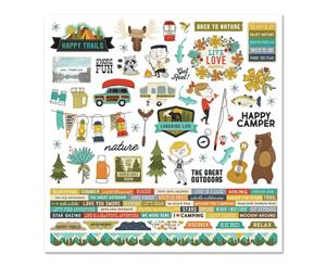 Simple Stories - Happy Trails Cardstock Stickers 12X12in