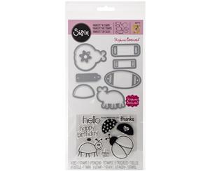 Sizzix Framelits Dies 8/Pkg W/Stamps By Stephanie Barnard