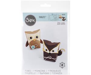 Sizzix Thinlits Dies 7/Pkg-Owl & Fox Box