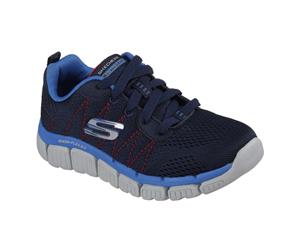 Skechers Childrens Boys Skech-Flex 2.0 Quick Pick Lace-Up Trainers (Navy/Blue) - FS5283