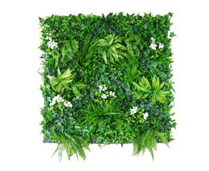 Snowy White Vertical Garden / Green Wall UV Resistant 100cm x 100cm