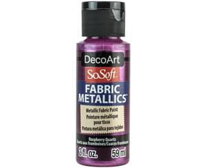 SoSoft Fabric Acrylic Metallic Paint 2oz - Raspberry Quartz