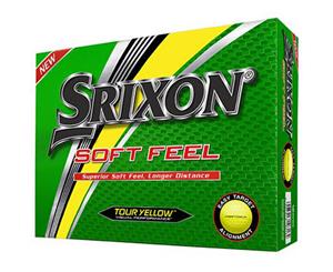 Srixon Soft Feel Yellow Golf Balls 1 Dozen