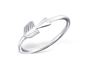 Sterling Silver Arrow Midi Ring