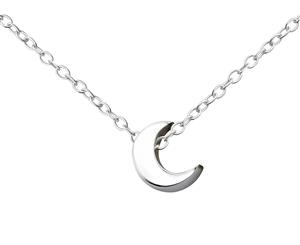 Sterling Silver Crescent Necklace