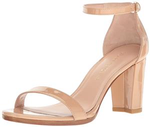 Stuart Weitzman Womens Nearlynude Suede Open Toe Casual Strappy Sandals