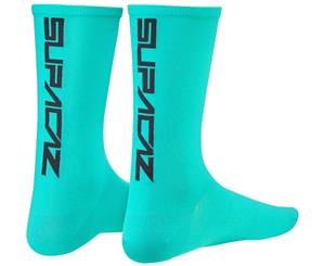 Supacaz SupaSox Straight Up Cycling Socks Celeste/Black