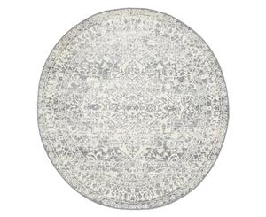 Symphony Grey Nobel Modern Vintage Round Rug