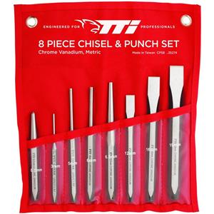 TTI 8 Piece Punch & Chisel Set