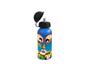 The Beatles Drinking Bottle Yellow Submarine Band Logo Official Travel - Blue