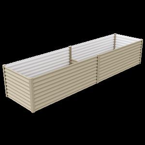 The Organic Garden Co 4.0 x 1.0 x 0.73m Raised Garden Bed - Paperbark