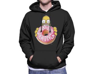 The Simpsons Cant Talk Eating Men's Hooded Sweatshirt - Black