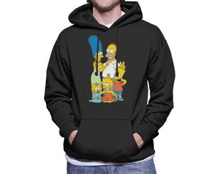 The Simpsons Silly Photo Men's Hooded Sweatshirt - Black