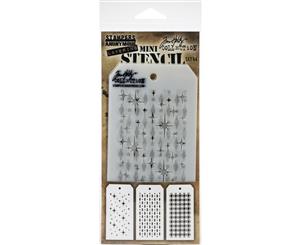 Tim Holtz Mini Layered Stencil Set 3/Pkg-Set #44