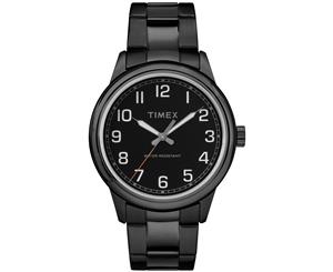 Timex Mens New England Black Stainless Steel Bracelet Watch TW2R36800