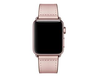 Trendy Leather Apple Watch Band - Light Pink