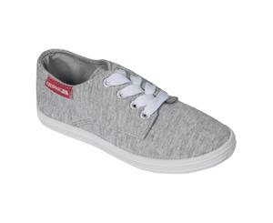 Trespass Childrens Boys Bumper Canvas Plimsoll Shoes (Grey Marl) - TP352