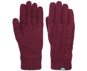 Trespass Womens/Ladies Sutella Knitted Gloves (Burgundy) - TP4538