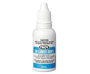 Troy Ear Canker Drops Animal Treatment 20ml (C1720)