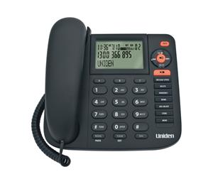 Uniden FP1355 BLK Corded Home Phone with Integrated Digital Answering Machine