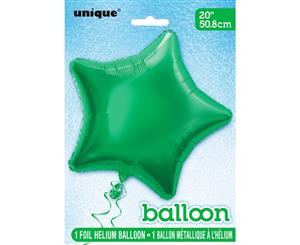 Unique Party Star Foil Balloon (Pack Of 5) (Green) - SG16909