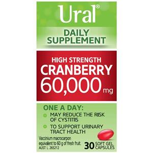 Ural High Strength Cranberry 60000mg 30 Capsules