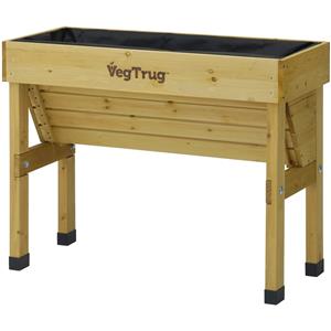 Vegtrug 1m Small Wall Hugger Raised Garden Bed - Natural