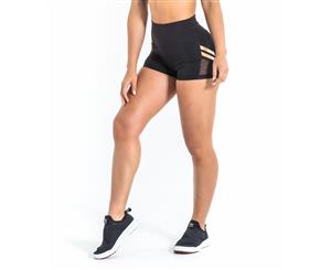 Virus - w07 | Box Women's High Rise Short | Black/Gold