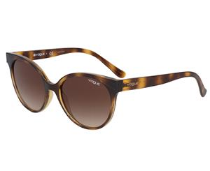 Vogue Women's Glam Cut Sunglasses - Dark Tortoise/Brown