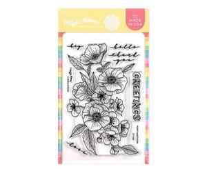 Waffle Flower Crafts Clear Stamps 4 inchX6 inch - Poppy Hawthorn