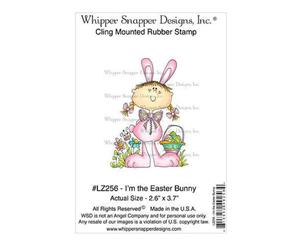 Whipper Snapper Cling Stamp 4 Inch X6 Inch I'm The Easter Bunny